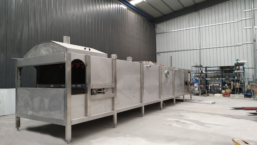 連續(xù)噴淋式殺菌冷卻隧道適用于飲料、罐頭等包裝完成后的二次滅菌